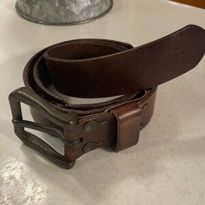 Abercrombie & Fitch Genuine Leather Brown Belt Size 32